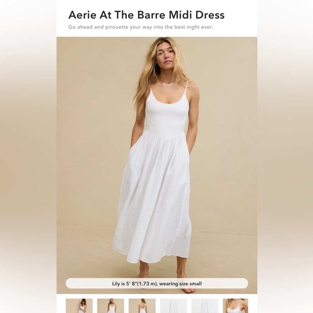 Aerie At The Barre MIDI Dress